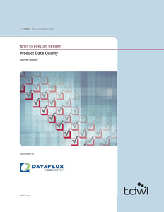 TDWI Checklist Report Product Data Quality